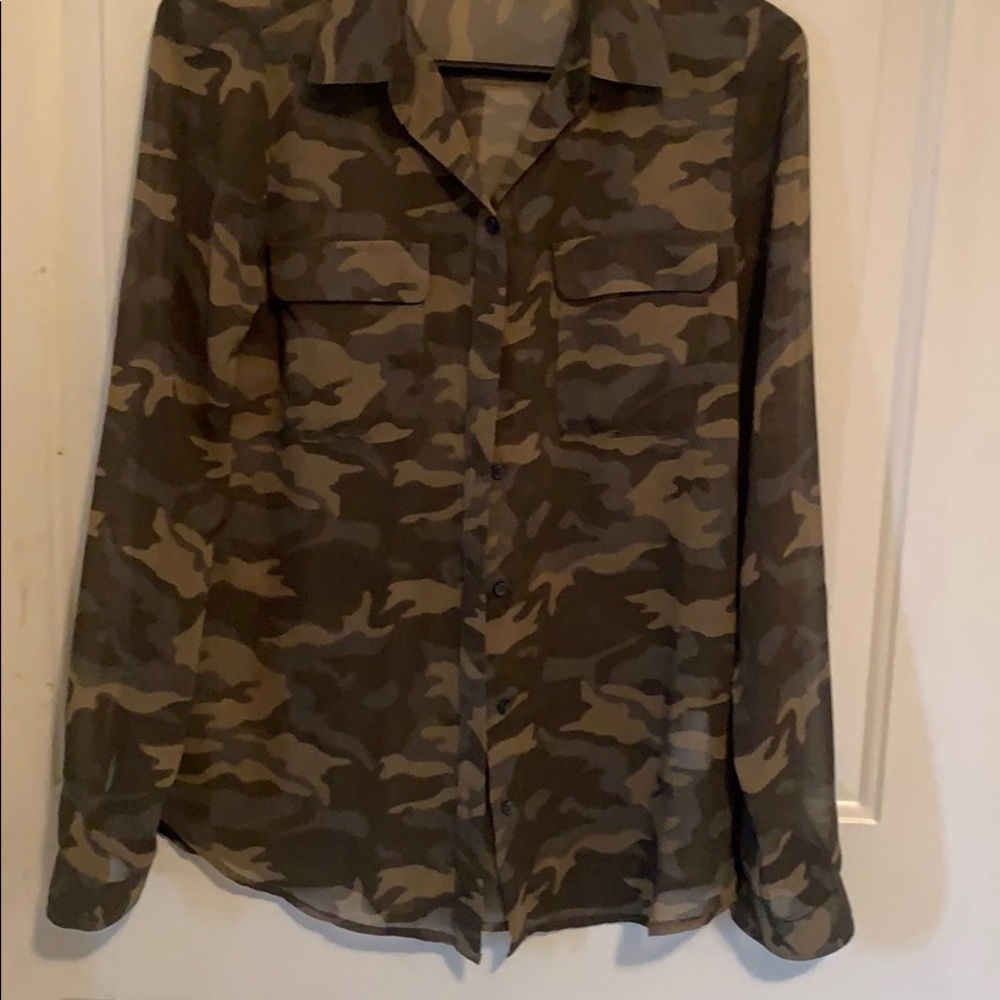 Old Navy Green Army Blouse Size XS